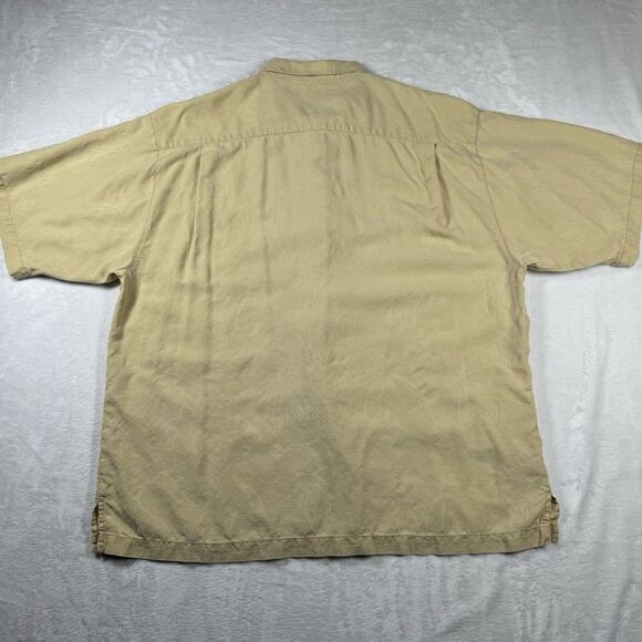 Tommy Bahama Camp Shirt Men's Extra Large Silk Short Sleeve Hawaiian Island - Picture 6 of 12